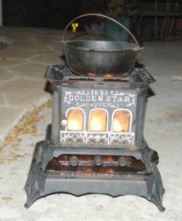 1800s Single Spout Long Griddle/sad Iron Heater 