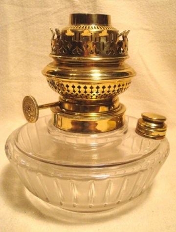 Vintage Brass Oil Lamp - Foter